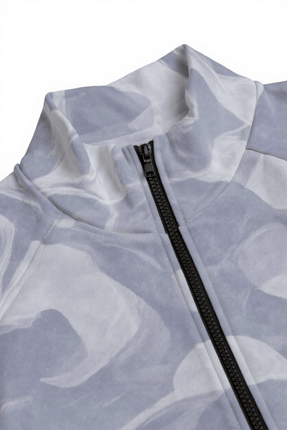 GHOST FORGE by Riffhaus - Heavy Cotton Collar Jacket With Raglan Sleeve - Sofia Isella Riff