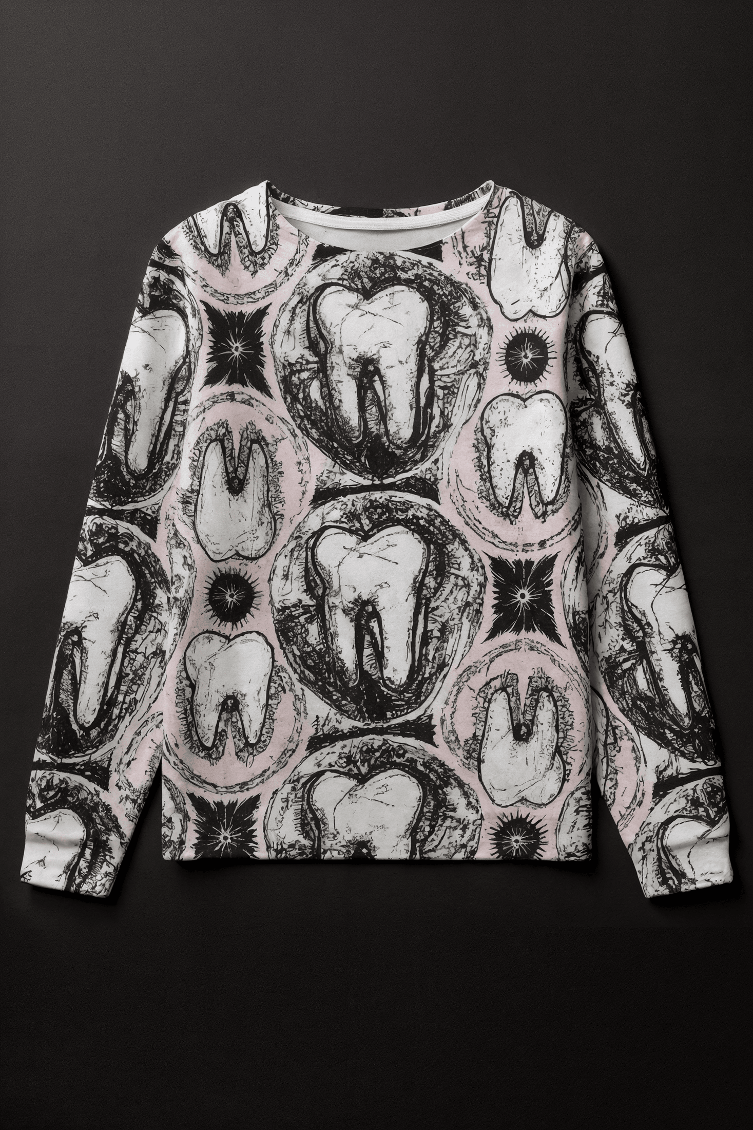 TOOTH MAIDEN by Riffhaus - Unisex Boat Neckline Sweatshirt With Chest Pocket - Sofia Isella Riff
