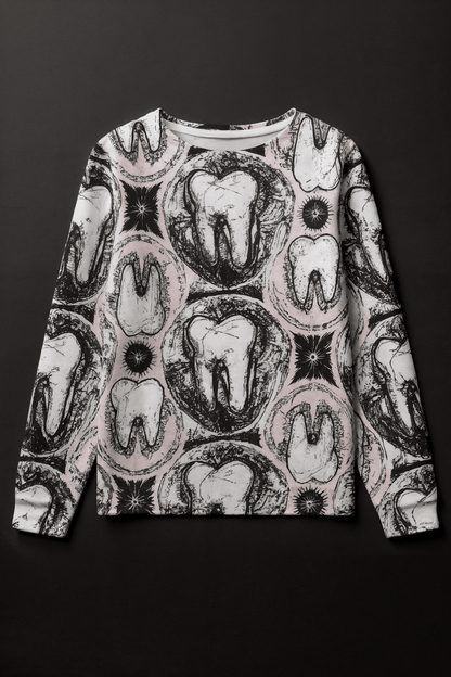TOOTH MAIDEN by Riffhaus - Unisex Boat Neckline Sweatshirt With Chest Pocket - Sofia Isella Riff