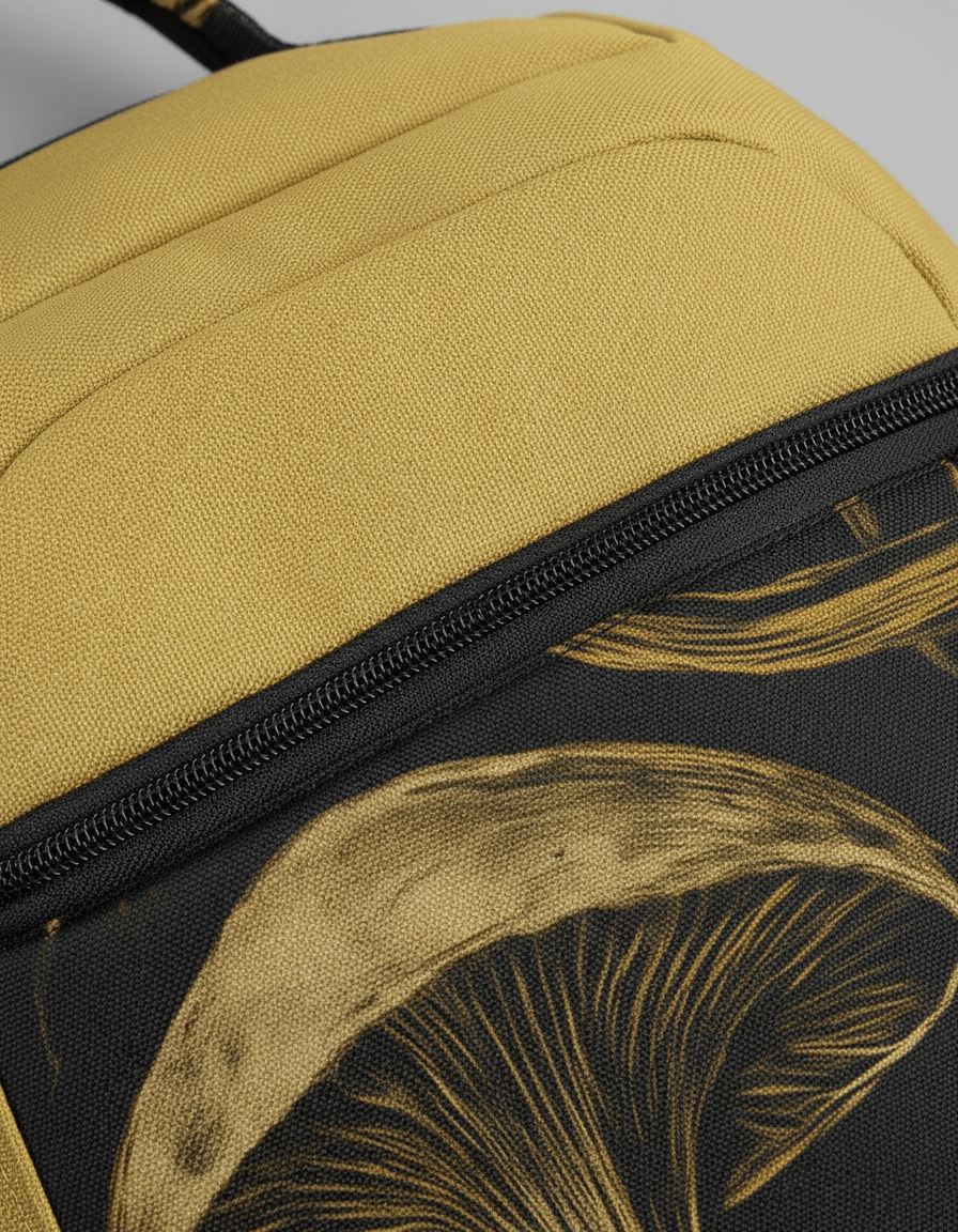 FORGING - Large Backpack with Mushroom Print - Sofia Isella Riff