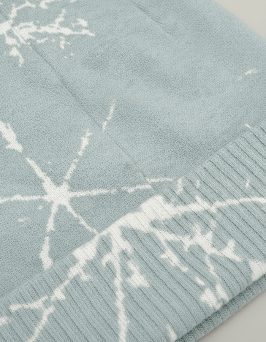 SNOW FLAKE by Riffhaus - Knitted beanie - Aurora Frozen Riff