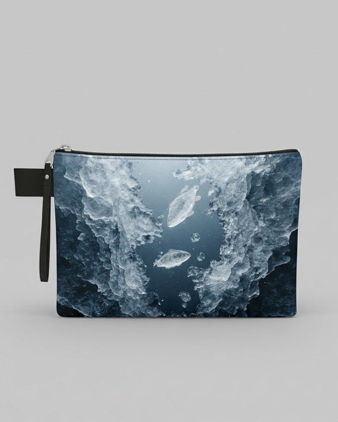 THE LAST FISH by Riffhaus - Carry All Bag - Aurora Frozen Riff