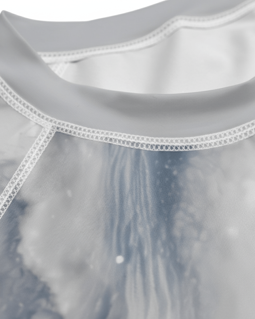 SOULSEARCHER by Riffhaus -Unisex Yoga Sports Long Sleeve T-Shirt - Aurora Frozen Riff