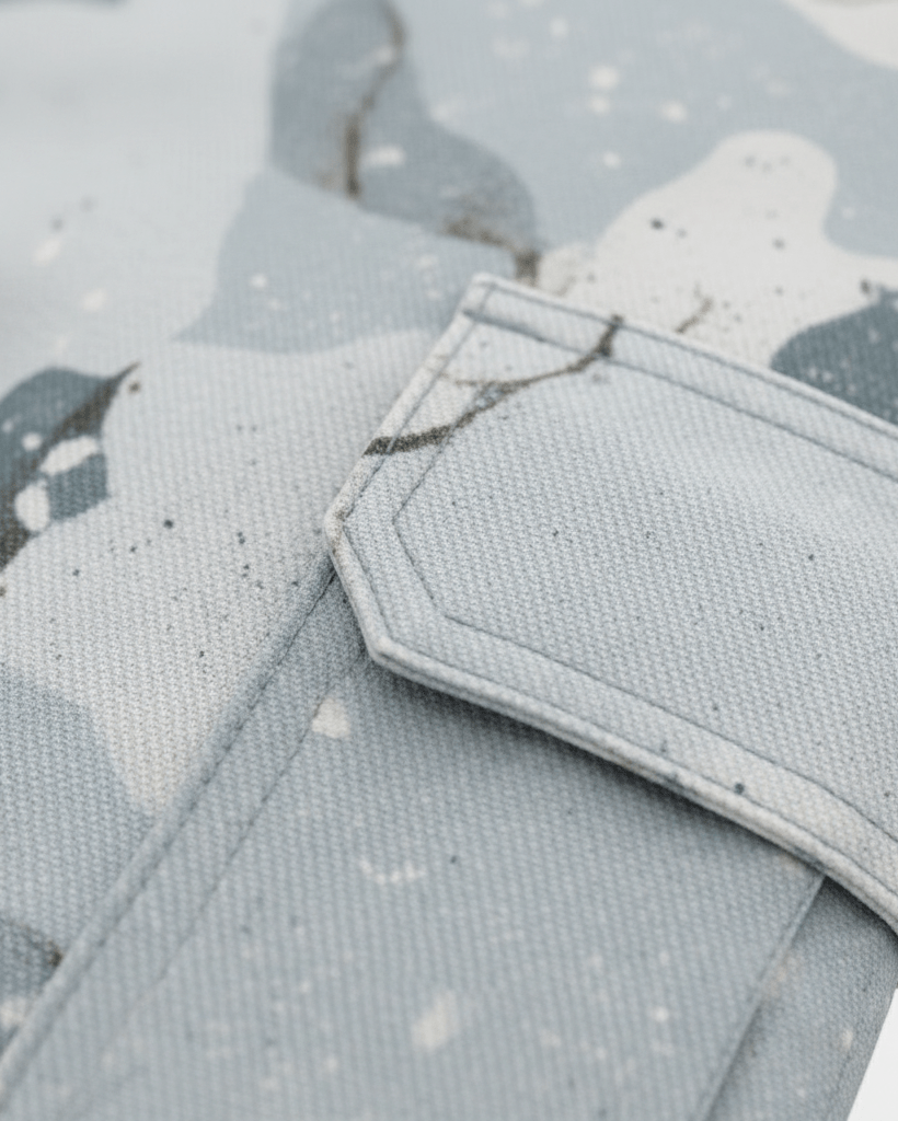 SNOW Warrior by Riffhaus - Unisex Cargo Pants - Aurora Frozen Riff