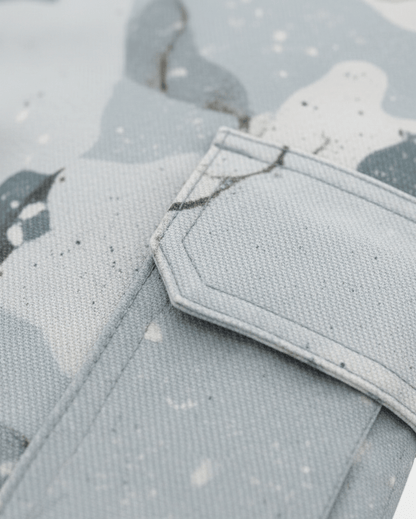 SNOW Warrior by Riffhaus - Unisex Cargo Pants - Aurora Frozen Riff