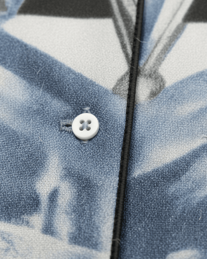 ICE CASTLE by Riffhaus - Women's Imitation Silk Pajama Set With Short Sleeve - Aurora Frozen Riff