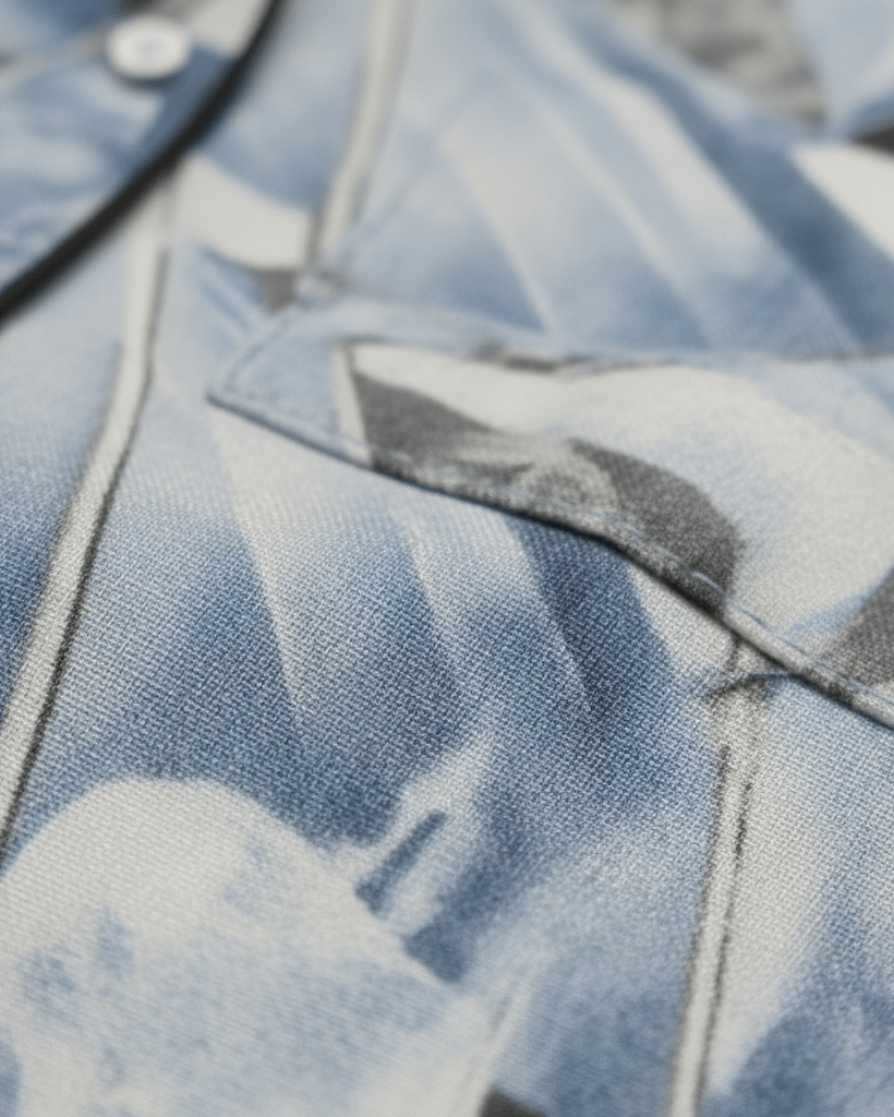 ICE CASTLE by Riffhaus - Women's Imitation Silk Pajama Set With Short Sleeve - Aurora Frozen Riff