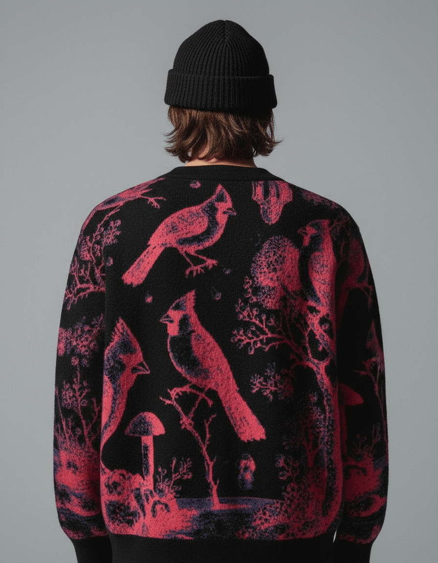 CARDINALSIN by Riffhaus - Knitted cardigan - Riff on Rosalía's Berghain