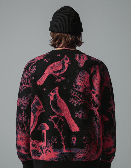 CARDINALSIN by Riffhaus - Knitted cardigan - Riff on Rosalía's Berghain