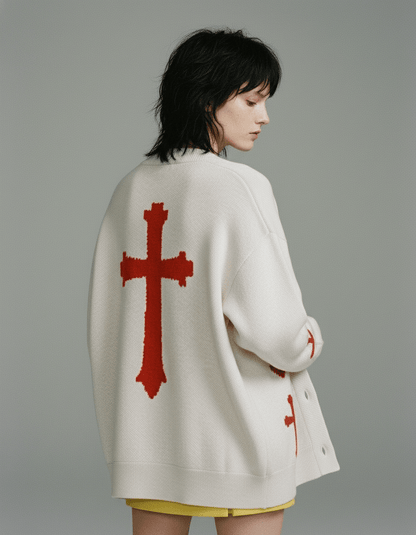 SAINT by Riffhaus - Knitted cardigan - Riff on Rosalia's Berghain