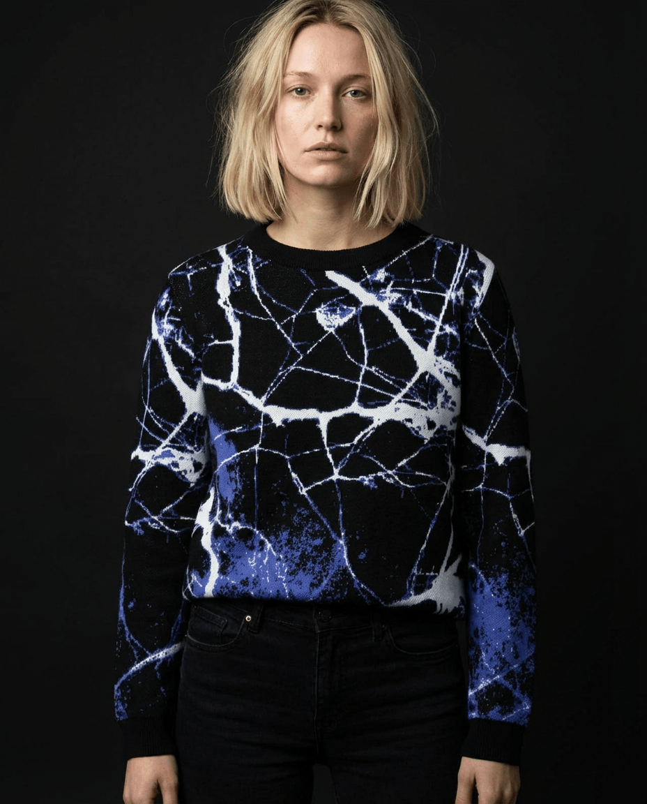 MIDNIGHT, Crew Neck Sweater