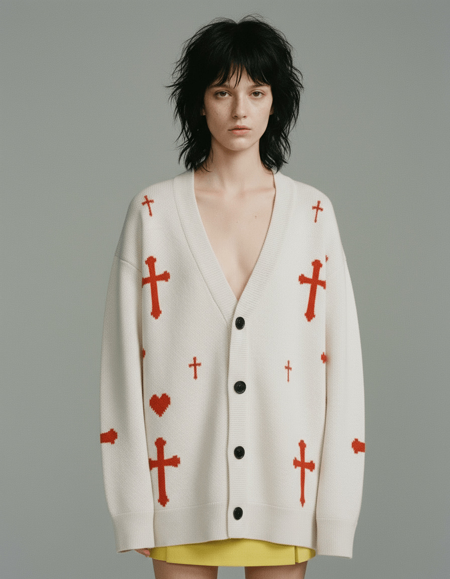 SAINT by Riffhaus - Knitted cardigan - Riff on Rosalia's Berghain