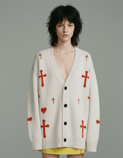 SAINT by Riffhaus - Knitted cardigan - Riff on Rosalia's Berghain