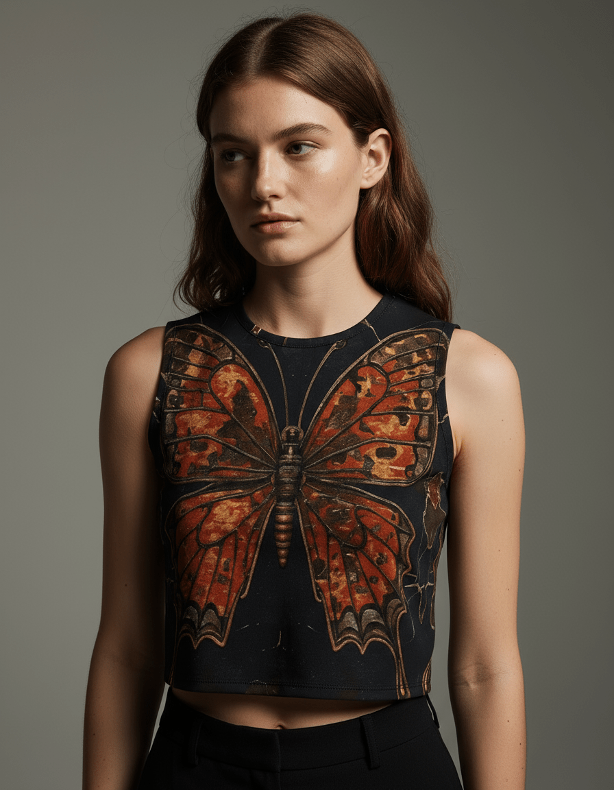 LOVE YOURSELF by Riffhaus - Sleeveless Crop Top #GARDEN