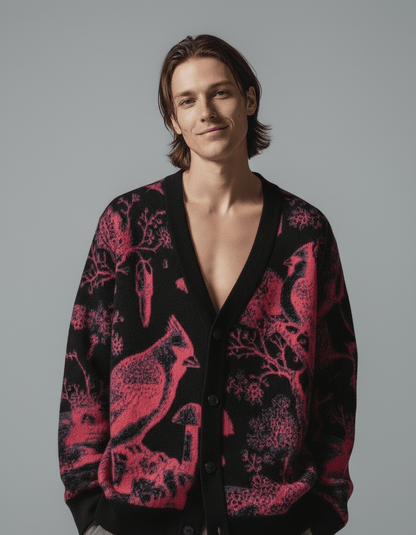 CARDINALSIN by Riffhaus - Knitted cardigan - Riff on Rosalía's Berghain