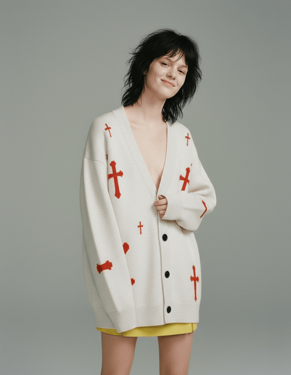 SAINT by Riffhaus - Knitted cardigan - Riff on Rosalia's Berghain