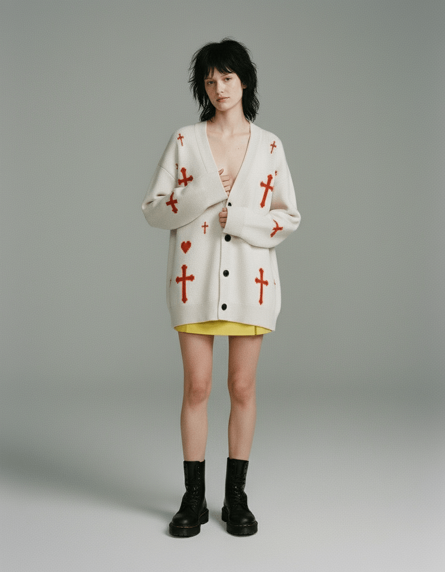 SAINT by Riffhaus - Knitted cardigan - Riff on Rosalia's Berghain