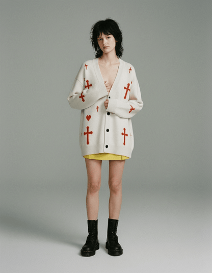 SAINT by Riffhaus - Knitted cardigan - Riff on Rosalia's Berghain