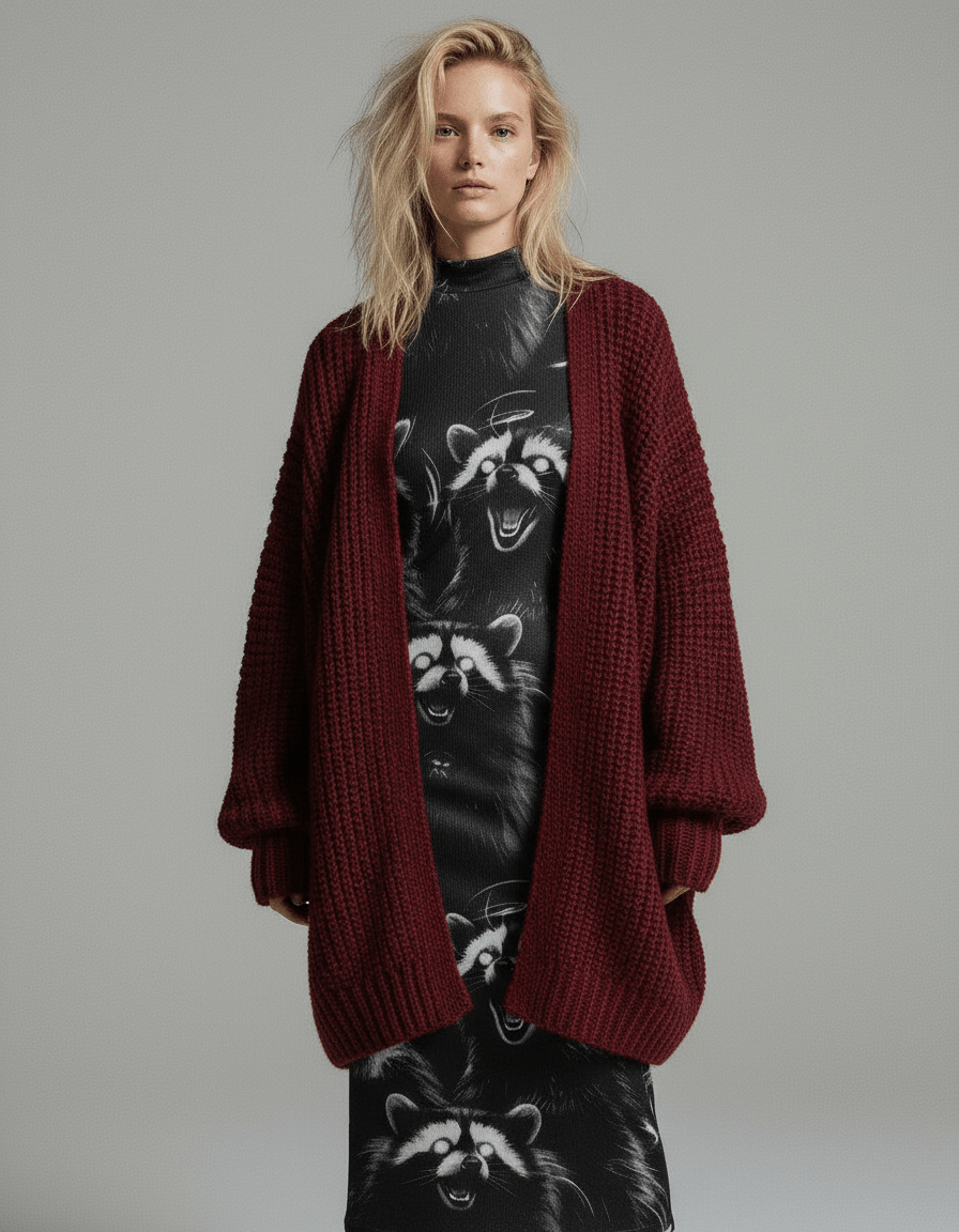 RACCOON by Riffhaus - Women's Mock Turtleneck Dress - Riff on Rosalía's Berghain