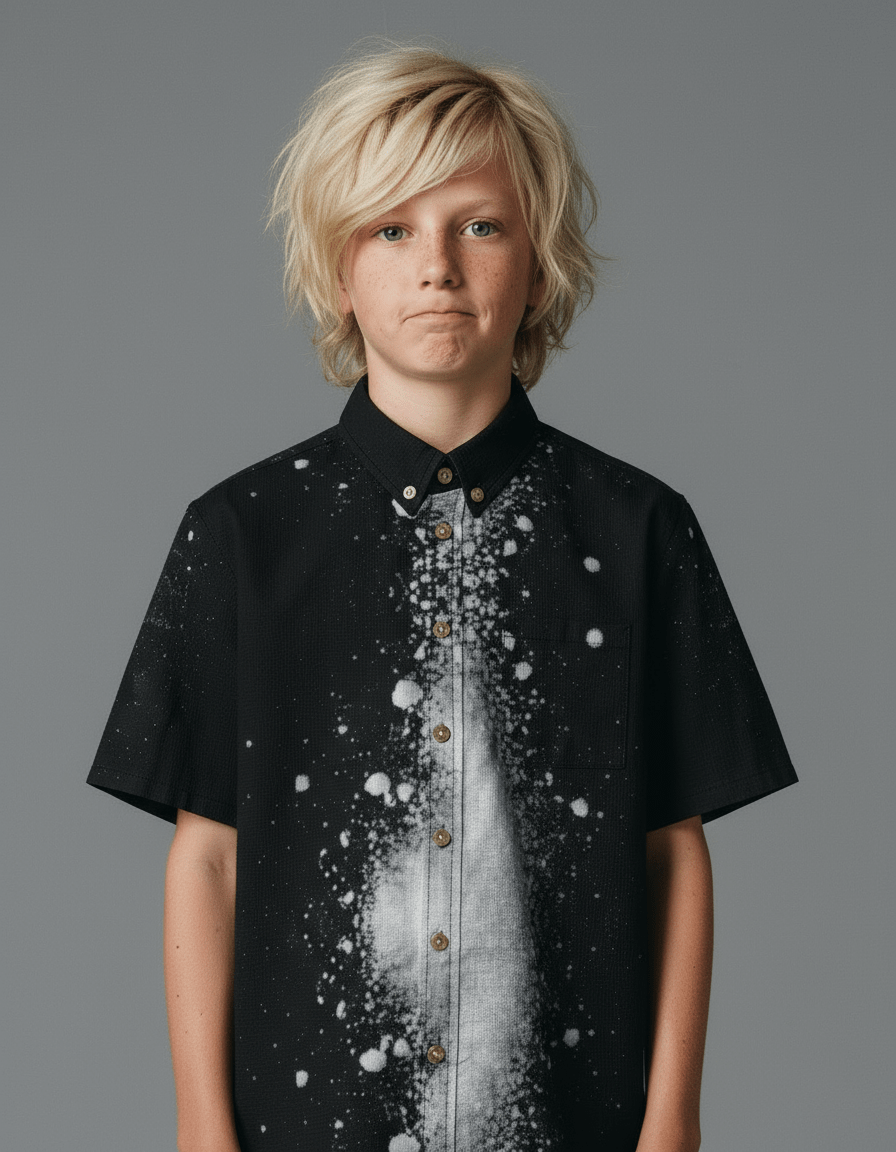 SUGAR LINE by Riffhaus - Children's Shirt With Pocket | 125GSM Cotton - Riff on Rosalía's Berghain