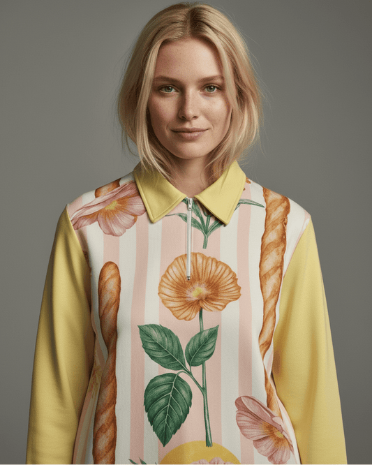 BAGUETTE by Riffhaus - Unisex Cotton Pullover #BUTTER 25R07