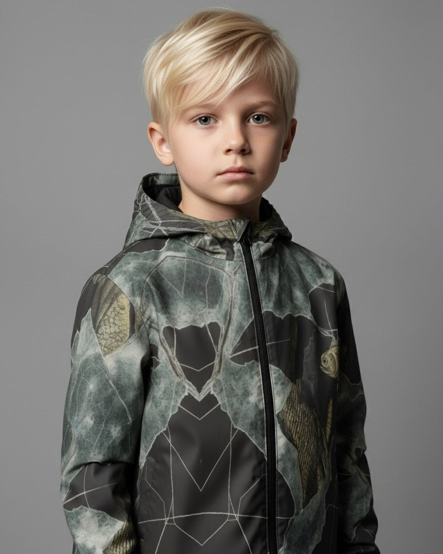 LAST TINY FISH by Riffhaus - Children's Waterproof And Windproof Jacket - Aurora Frozen Riff