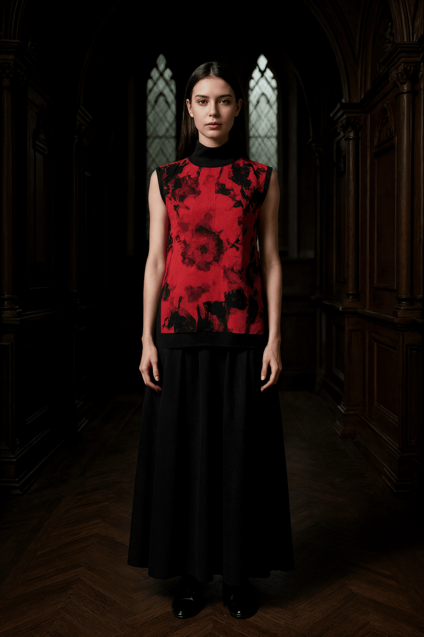 CRY by Riffhaus - Women's Jacquard Turtleneck Vest - Florence + The Machine Riff