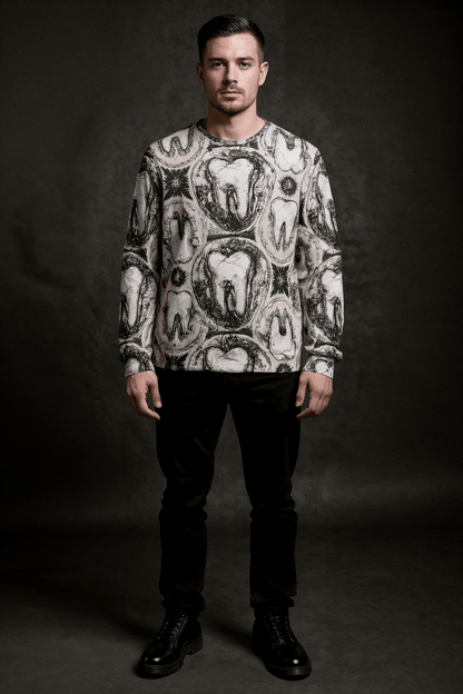 TOOTH MAIDEN by Riffhaus - Unisex Boat Neckline Sweatshirt With Chest Pocket - Sofia Isella Riff