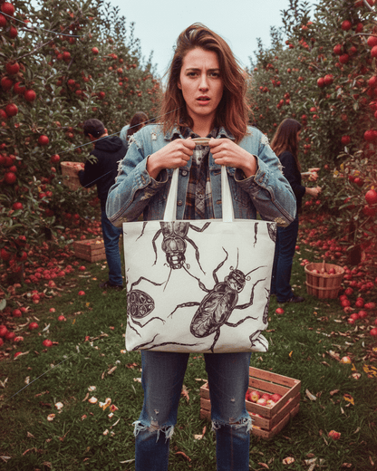BUGS by Riffhaus - Canvas Bag #GARDEN