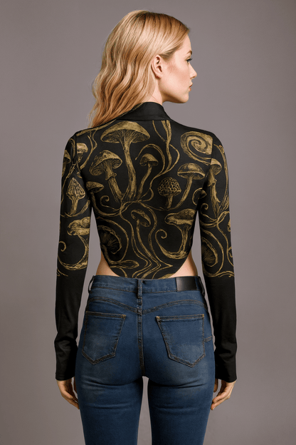 CRAWLING - Women's Turtleneck Bodysuit - Sofia Isella Riff