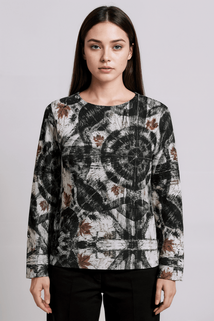 PLAID COMPLEX by Riffhaus - Heavy Cotton Sweatshirt With Pocket - Sofia Isella Riff