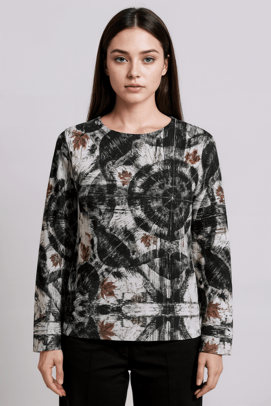 PLAID COMPLEX by Riffhaus - Heavy Cotton Sweatshirt With Pocket - Sofia Isella Riff